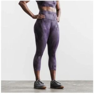 No Bull Purple Tie-Dye Leggings
